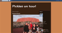 Desktop Screenshot of picklesontour.blogspot.com