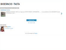 Tablet Screenshot of bioespacio-tasta.blogspot.com