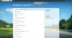 Desktop Screenshot of identifyingfractions.blogspot.com
