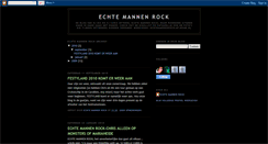 Desktop Screenshot of echtemannenrock.blogspot.com