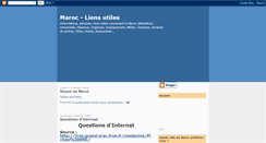 Desktop Screenshot of maroc-liensutiles.blogspot.com
