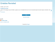 Tablet Screenshot of entebberevisited.blogspot.com