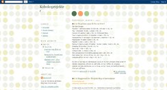 Desktop Screenshot of kobokoprojekter.blogspot.com