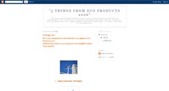 Desktop Screenshot of ecoproducts2007.blogspot.com