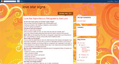 Desktop Screenshot of lovestarsigns.blogspot.com