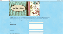 Desktop Screenshot of mymagixcloset.blogspot.com