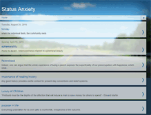 Tablet Screenshot of anxietyofstatus.blogspot.com