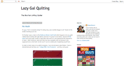Desktop Screenshot of lazygalquilting.blogspot.com