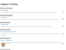 Tablet Screenshot of cadavercinema.blogspot.com