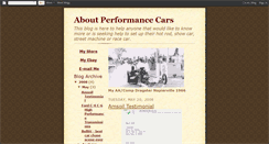 Desktop Screenshot of aboutperformancecars.blogspot.com