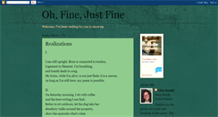 Desktop Screenshot of ohfinejustfine.blogspot.com