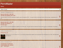 Tablet Screenshot of perromaster-ajedrez.blogspot.com