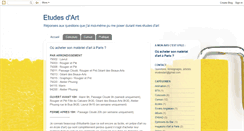Desktop Screenshot of etudesdart.blogspot.com