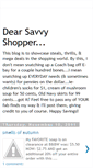 Mobile Screenshot of dearsavvyshopper.blogspot.com