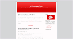 Desktop Screenshot of crimsoncrux.blogspot.com