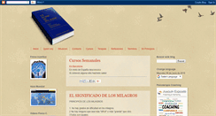 Desktop Screenshot of elcursoenmilagros.blogspot.com