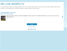 Tablet Screenshot of nfllivesportstv.blogspot.com