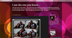 Desktop Screenshot of iamtheoneyouknow.blogspot.com