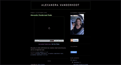 Desktop Screenshot of alexandravanderhoot.blogspot.com