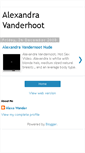 Mobile Screenshot of alexandravanderhoot.blogspot.com