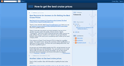Desktop Screenshot of getthebestcruiseprices.blogspot.com