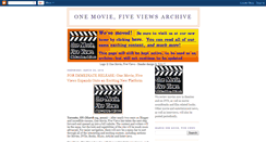 Desktop Screenshot of onemoviefiveviews.blogspot.com