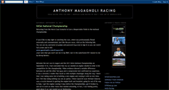 Desktop Screenshot of anthonymagagnoliracing.blogspot.com