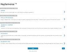 Tablet Screenshot of hayfaniverse.blogspot.com