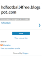 Mobile Screenshot of hdfootball4freeblogspotcom.blogspot.com
