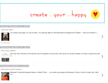 Tablet Screenshot of createyourhappy.blogspot.com