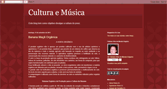 Desktop Screenshot of culturasmusicais.blogspot.com