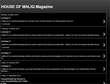 Tablet Screenshot of houseofmaliq.blogspot.com