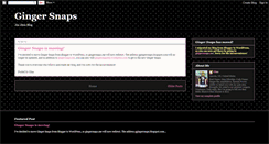 Desktop Screenshot of ggingersnaps.blogspot.com
