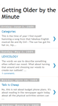 Mobile Screenshot of gettingolderbytheminute.blogspot.com