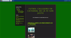 Desktop Screenshot of futbolcallejerosanjusto.blogspot.com