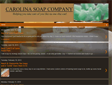 Tablet Screenshot of carolinasoapco.blogspot.com