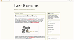 Desktop Screenshot of leafbrothers.blogspot.com