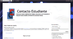 Desktop Screenshot of contactoestudiante.blogspot.com