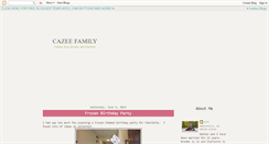 Desktop Screenshot of cazeefam.blogspot.com