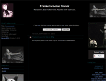 Tablet Screenshot of frankenweenie-movie-trailer.blogspot.com