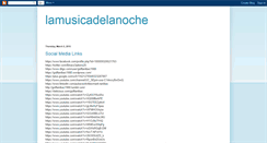 Desktop Screenshot of lamusicadelanoche.blogspot.com