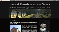 Desktop Screenshot of bandeirantesnews.blogspot.com