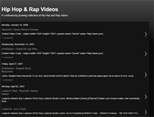 Tablet Screenshot of hiphop-videos.blogspot.com