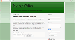 Desktop Screenshot of moneywrites.blogspot.com