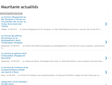 Tablet Screenshot of mauritanieactualites.blogspot.com