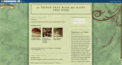 Desktop Screenshot of michelles10things.blogspot.com