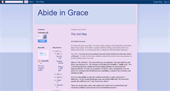 Desktop Screenshot of abide-in-grace.blogspot.com