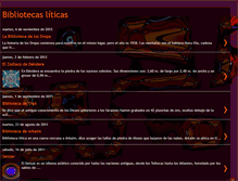 Tablet Screenshot of bibliotecasliticas.blogspot.com