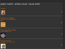 Tablet Screenshot of pablomartinarte.blogspot.com