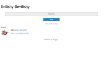 Tablet Screenshot of evilishy-devilishy.blogspot.com